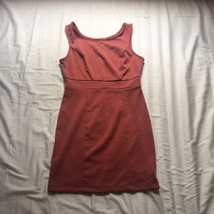 Orange coral tank mini dress from forever21